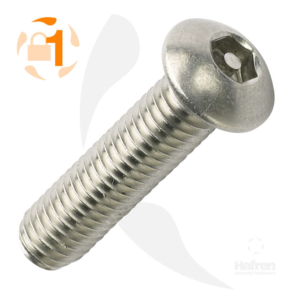 Button Head A2 Stainless Steel Pin Hex Machine Screw