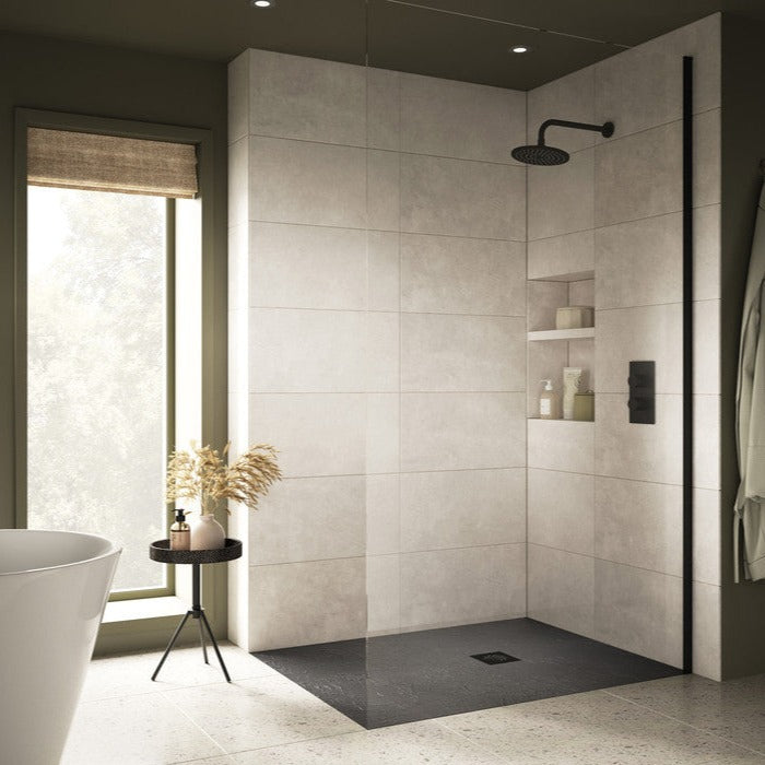 Slate Effect Shower Tray & Waste