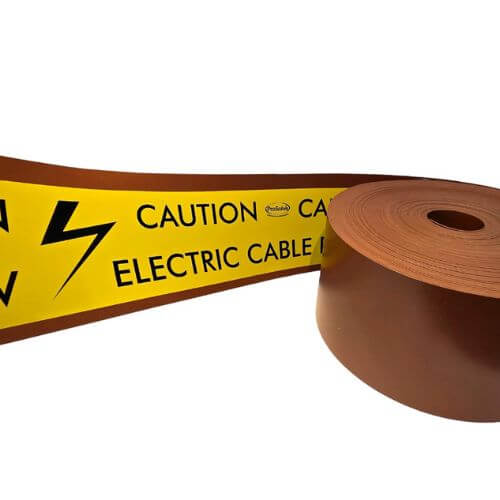 Groundarmor Electricity Cable Tile Tape - 150mm x 2.5mm x 40m