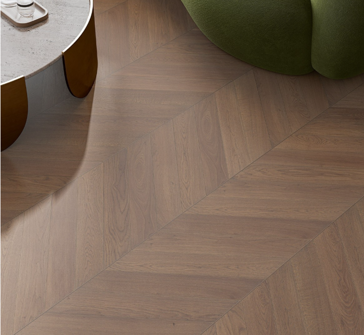 Oak Terra Penthouse Trendtime 10 Chevron 45° Matt lacquer