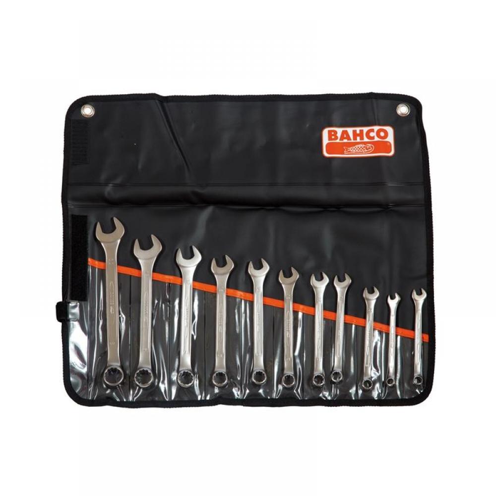Bahco 111M/11T Chrome Polished Combination Spanner Set 11 Piece