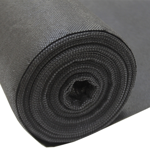 4Trade Black Polypropylene Heavy Duty Landscape Fabric, 2x25m