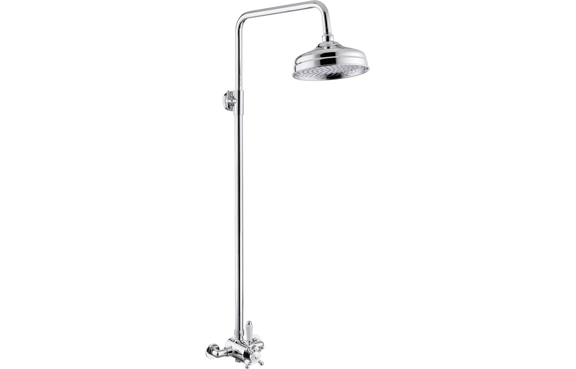 Warwick Traditional Shower Pack - Concentric Single Outlet Shower Valve & Overhead Kit