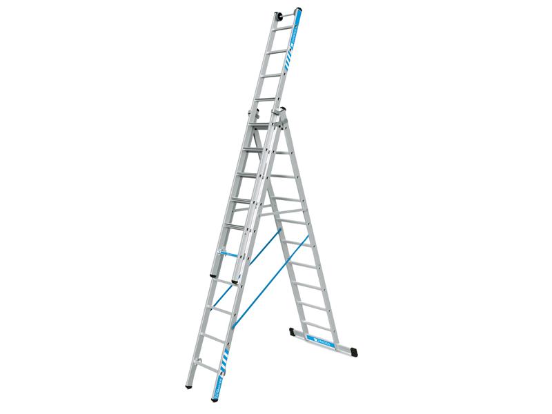 Zarges 41579 Skymaster Plus X Combination Ladder 3-Part 3 X 10 Rungs