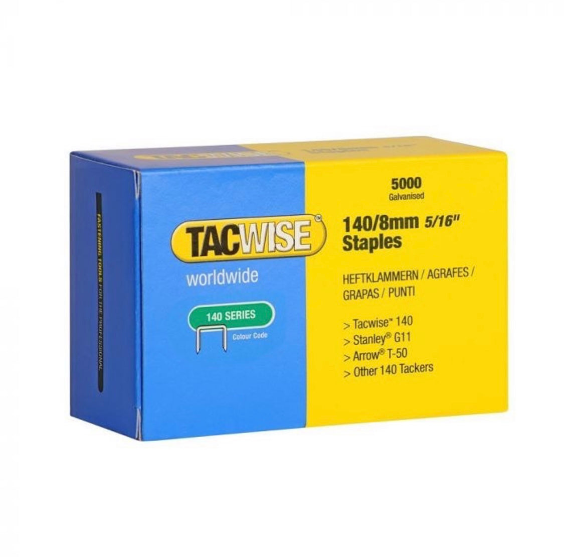 Tacwise 0341 140/8mm Staples (Box of 5000)