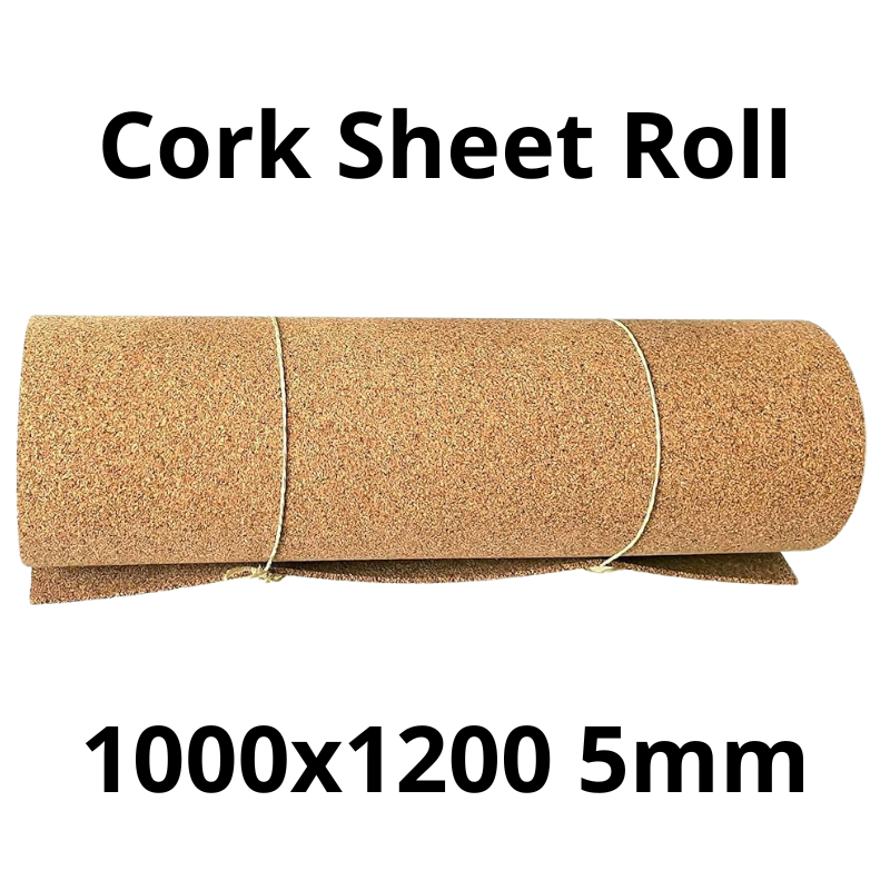 Cork Sheet Roll - 1000x1200mm - 5mm - Décor and DIY - Pack of 1