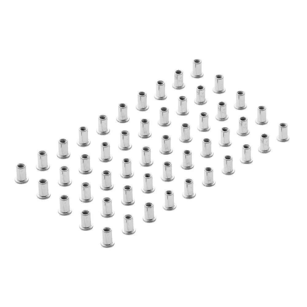 Draper Zinc Plated Threaded Insert Rivet Nuts M5 X 0.8Mm (Pack Of 50) pack 50 04052