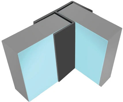 Multipanel CLASSIC Type 100 Angle Profile 2.45m Long