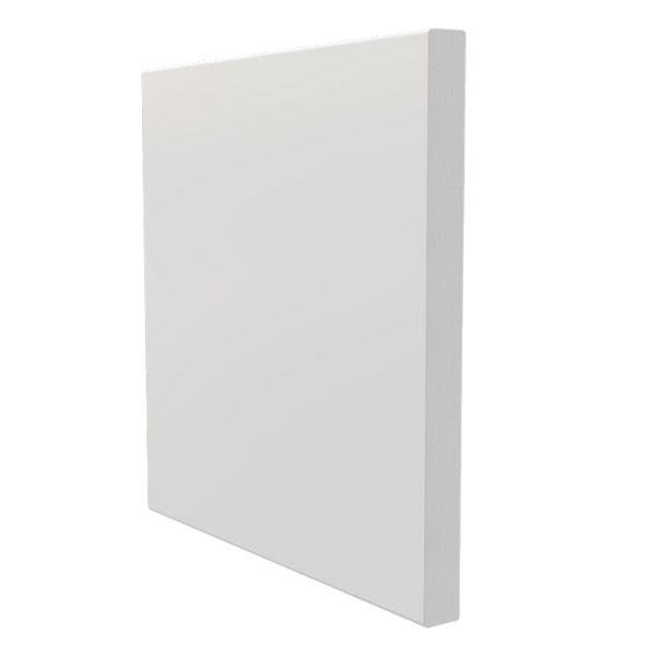 125mm White Flat Fascia Board - 16mm x 5mtr - Pack of 2
