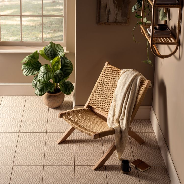 Original Style Odyssey Grande Leigh Taupe on Chalk Tile 30x30cm