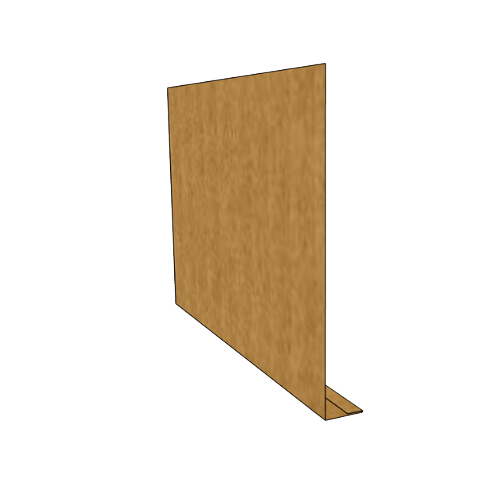 Copper Fascia L Profile Length - 200mm x 25mm x 2.4mtr