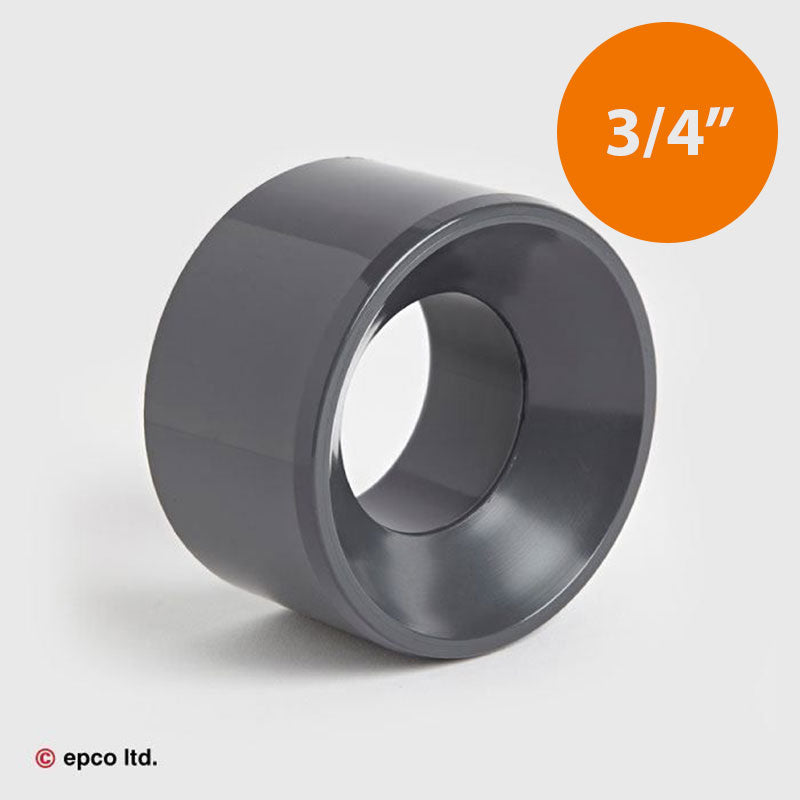 3/4" x 1/2" U-PVC Plain Reducing Bush