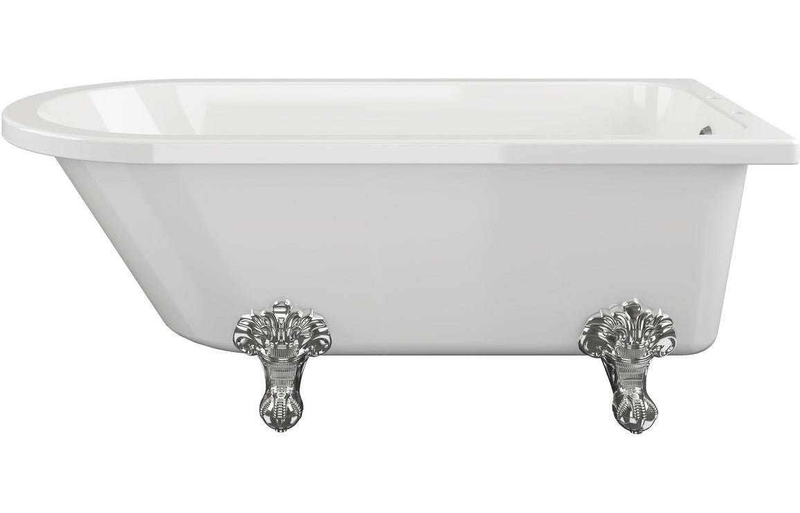 Avon Freestanding Bath 1700mm with chrome claw feet.