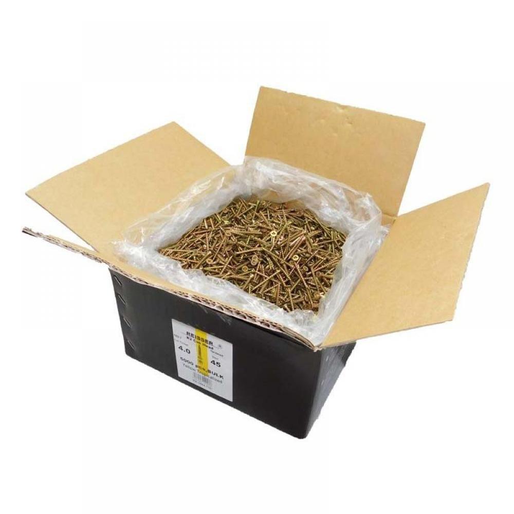 Reisser 9200S22050050B R2 Screws Csk Pzd Ft Yellow 5.0 X 50 Bulk Box Qty 3000