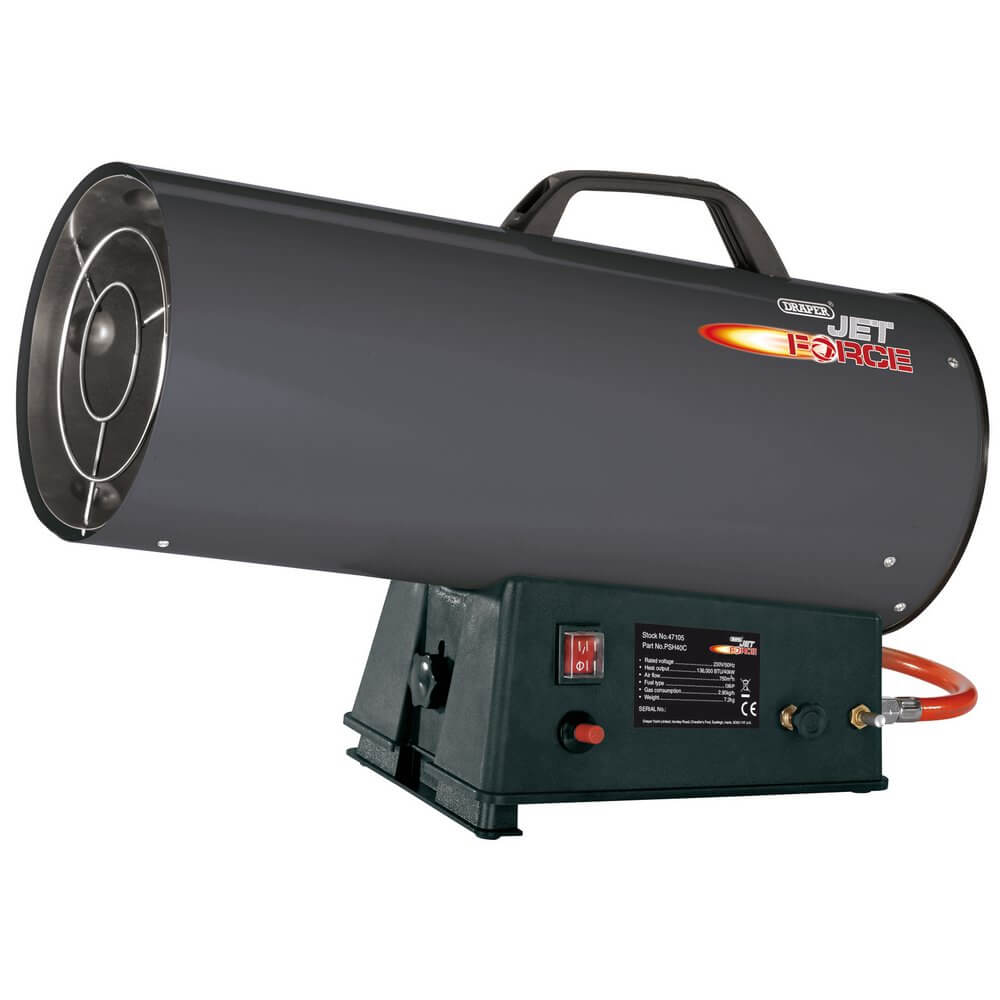 Draper 47105 Jet Force Propane Space Heater 136 000 Btu/40 Kw each 1