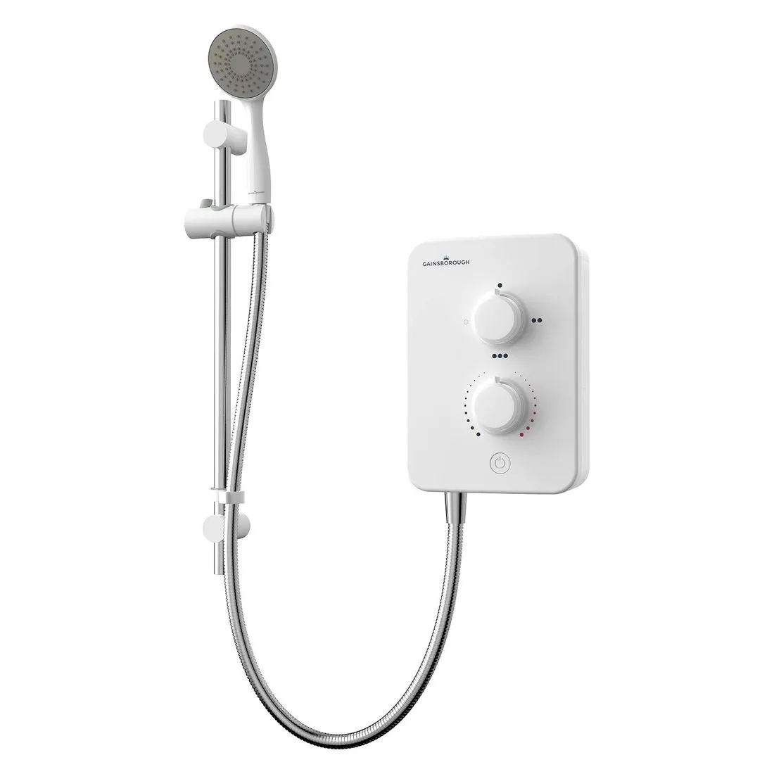 Gainsborough Slim Mono 9.5Kw White/Chrome Electric Shower