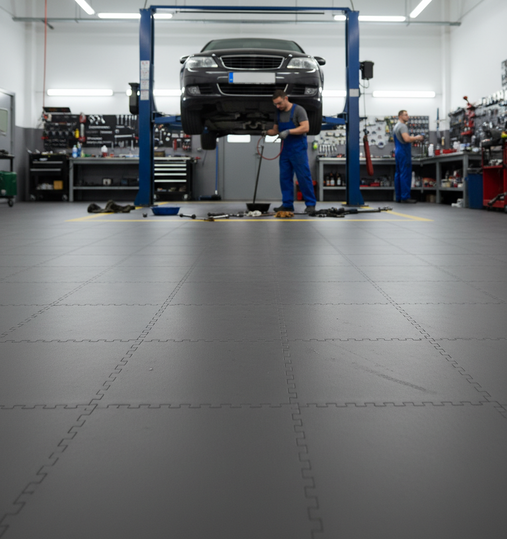 Quick-Install Commercial Garage Flooring - Zero Downtime