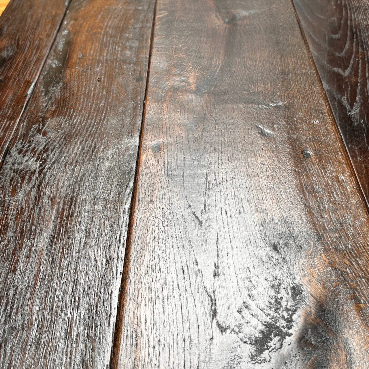 Reclaimed Dark Oak Floorboards