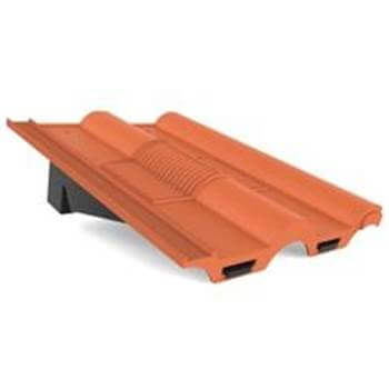 Tile Vent Double Roman - Terracotta