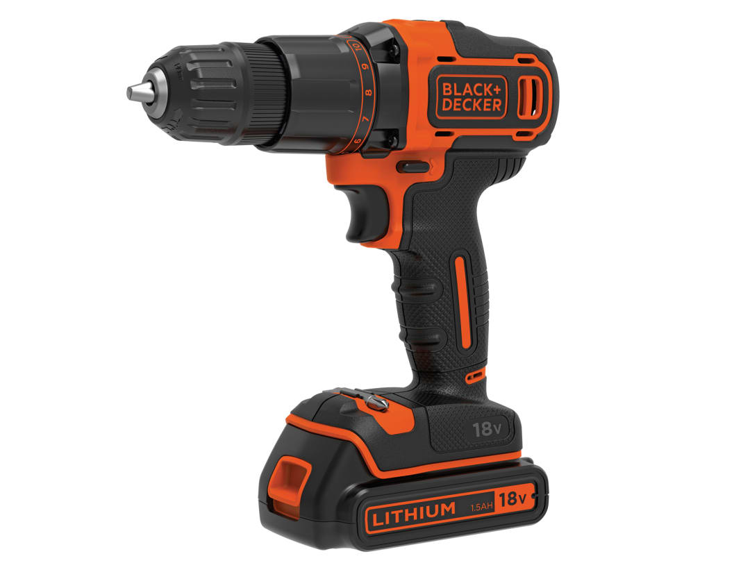 BLACK + DECKER BCD700S1K 2 Gear Combi Drill 18V 1 x 1.5Ah Li-ion BCD700S1K-GB