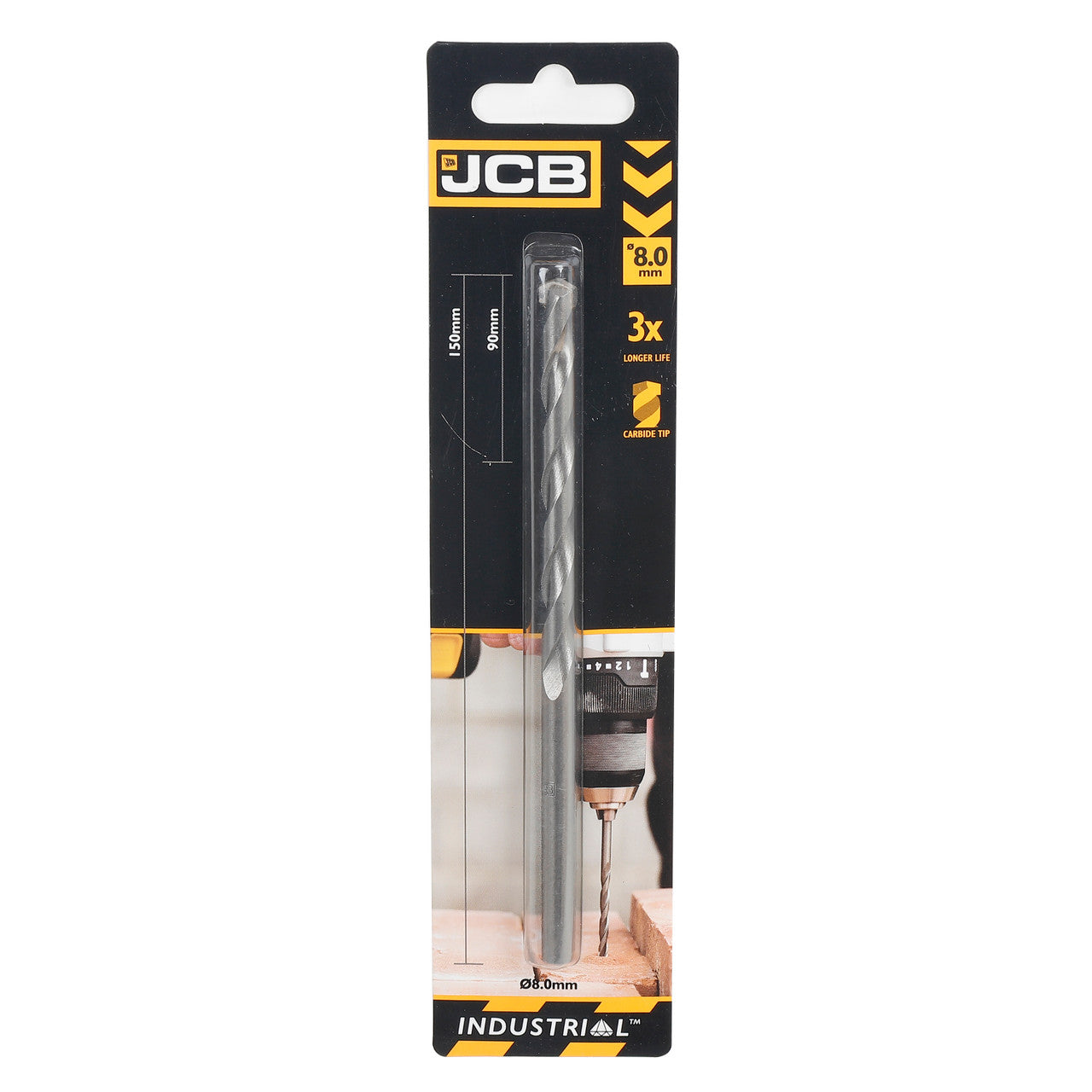 JCB 8 x 150mm Masonry Drill Bit | 5055803301071
