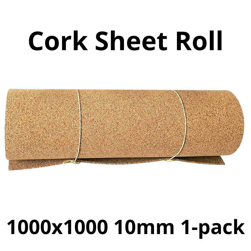 Cork Sheet Roll - 1000x1000mm - 10mm - Decor and DIY - Pack of 1