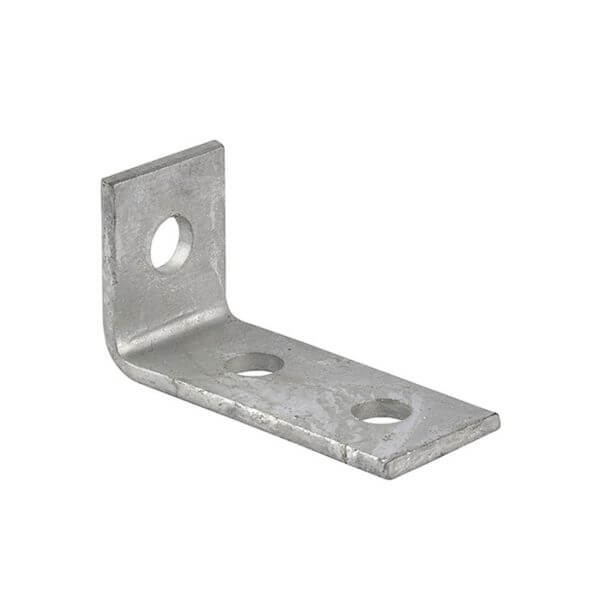 Right Angle 3 Hole Bracket 41 X 102 HDG