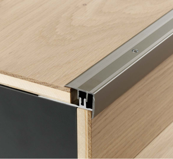 Stair edge profile Aluminum anodized stainless steel