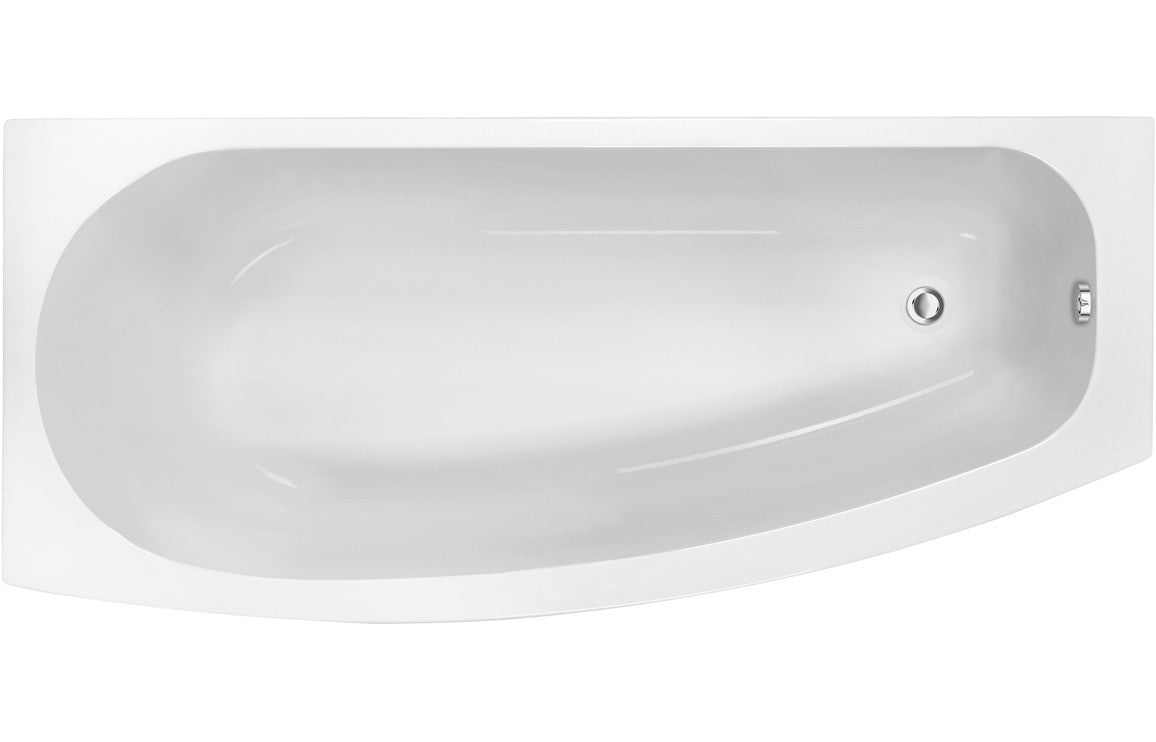 Kismet Space Saving Shower Bath 1700x740mm