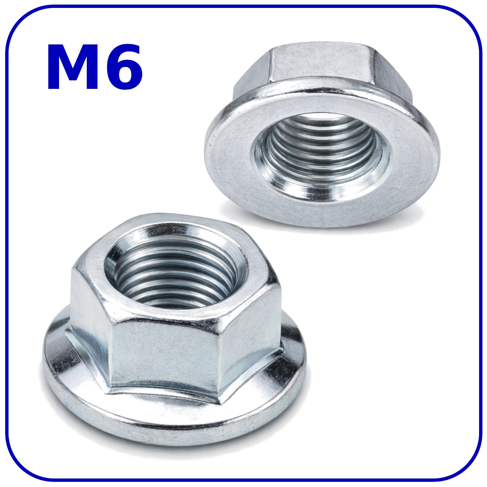 M6 NUTS FLANGE DIN 6923