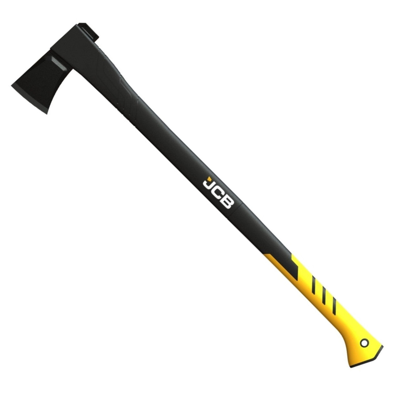 JCB Splitting Axe Pro XL, 36” (92cm) Heavy-Duty Fiberglass Handle, Ergonomic Hooked Grip, Protective Sheath | JCBAXE05