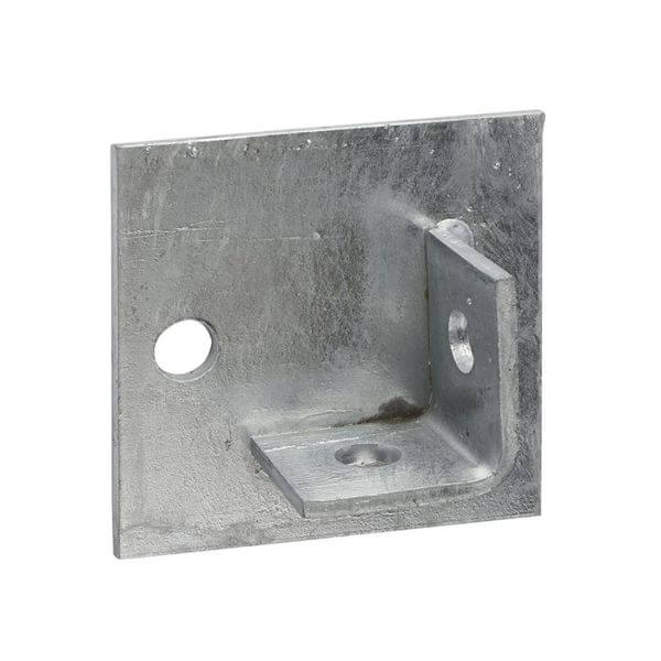 Base Plate 2 LUG 40MM Single Channel HDG