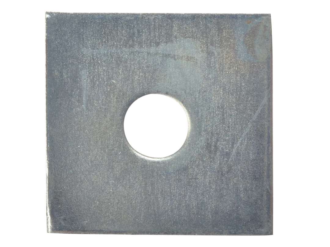 Fandf SQPL5010 Square Plate Washers - Zinc Plated 50 X 50 X 10Mm (Box Of 40)