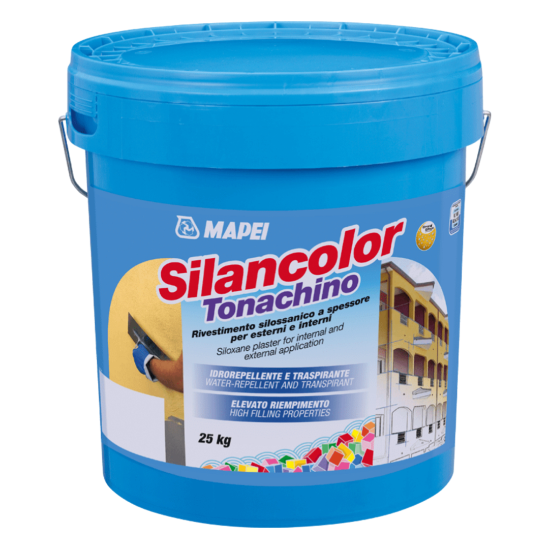 Mapei Silancolor Tonachino - Breathable Water-Repellent Siloxane Plaster