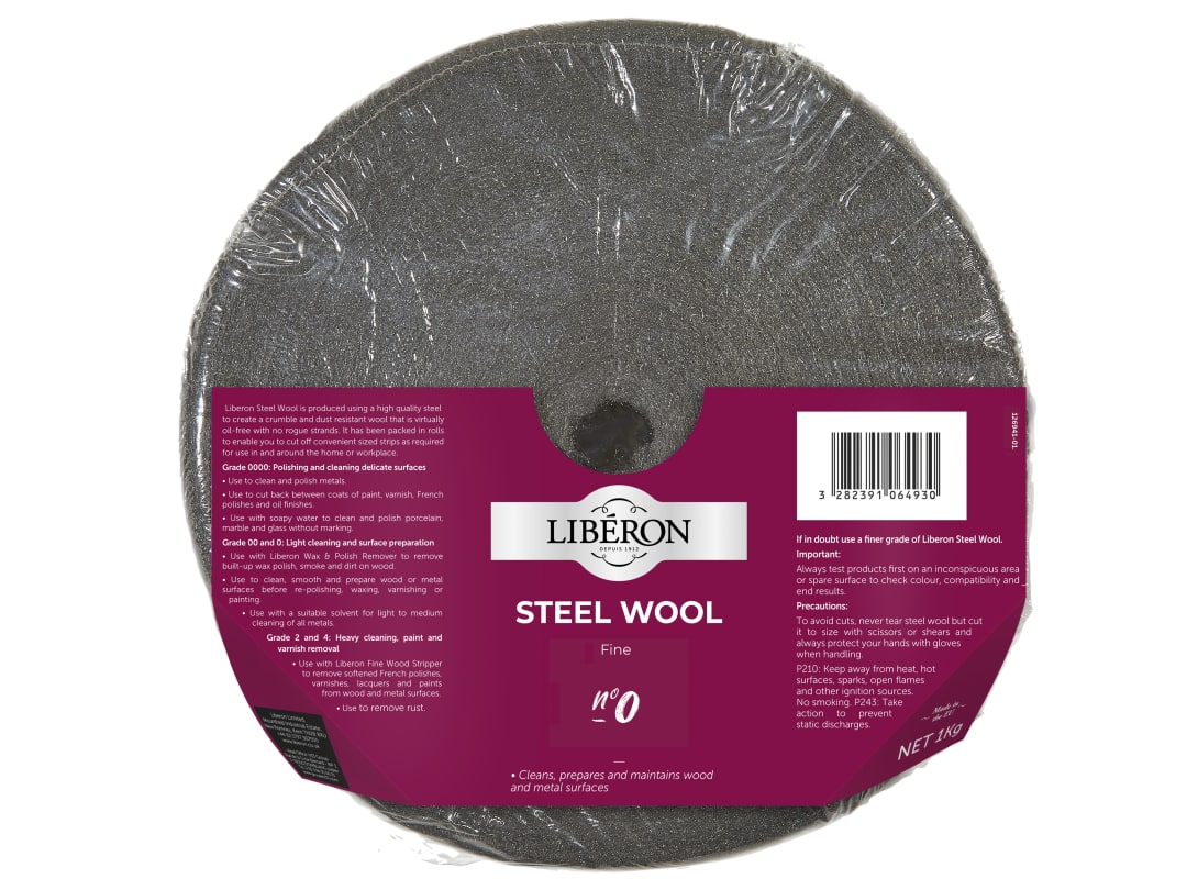 Liberon Steel Wool Grade 0 Fine 1kg 126941