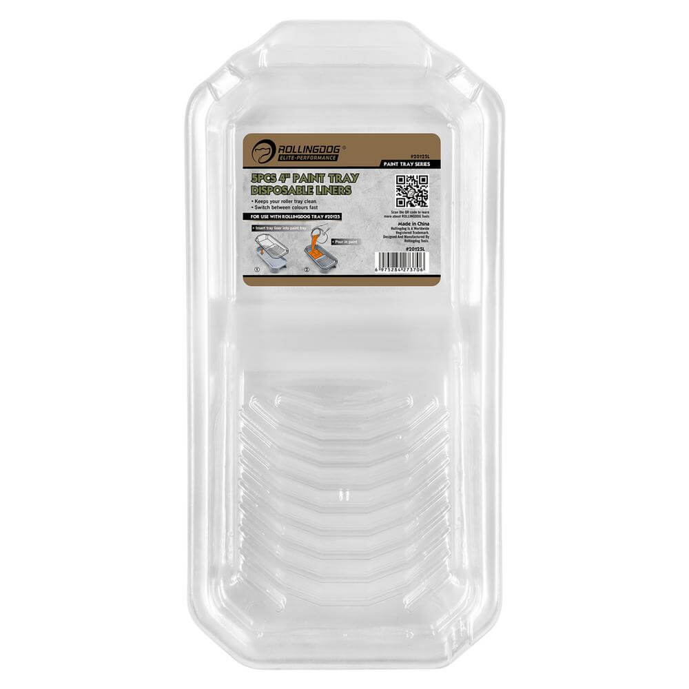 Rollingdog Paint Tray Liners 4in/100Mm (Pack Of 5) Pk 1 09355