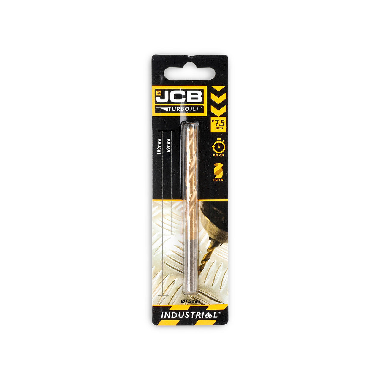 JCB 7.5 x 109mm 7 Point HSS Drill Bit TurboJet | 5055803318772