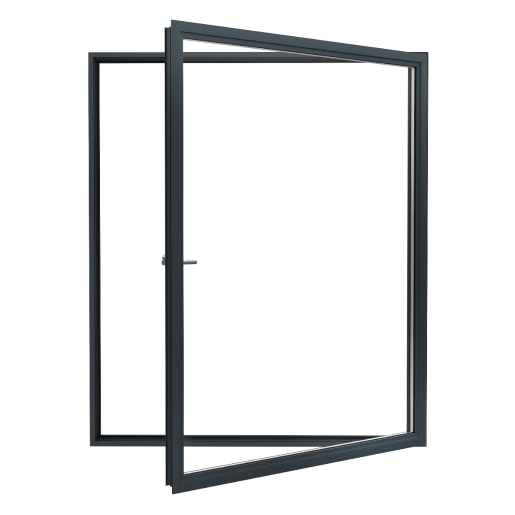 Aston Aluminium Heritage Window Side Hung Frame 70 x 1000 x 500mm - Black