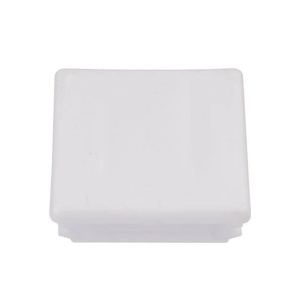 PVC White End Caps - 41 x 21mm