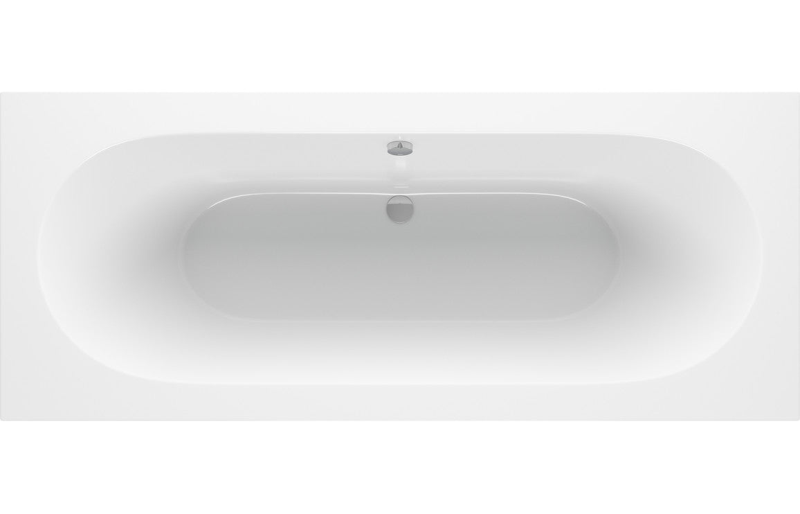 Trojan Cascade Round Double Ended Reinforced Bath 1800x800mm