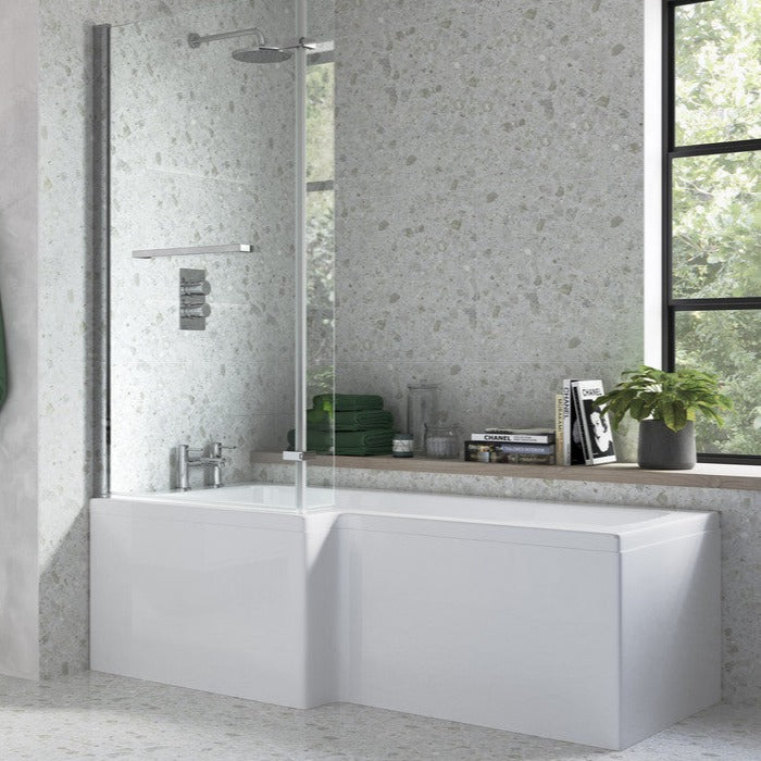 L Shape Bath Screen