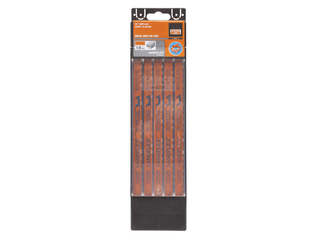 Bahco 3906 Sandflex Hacksaw Blades 300mm (12in) x 14 TPI Pack 100 3906-300-14-100