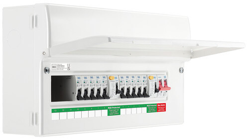 8 Way Unpopulated With 2 X 100A Type A 30Ma Rcd 100A Main Switch 1 X Spd 1 X 32A Mcb CFUD1000008ASPD-01