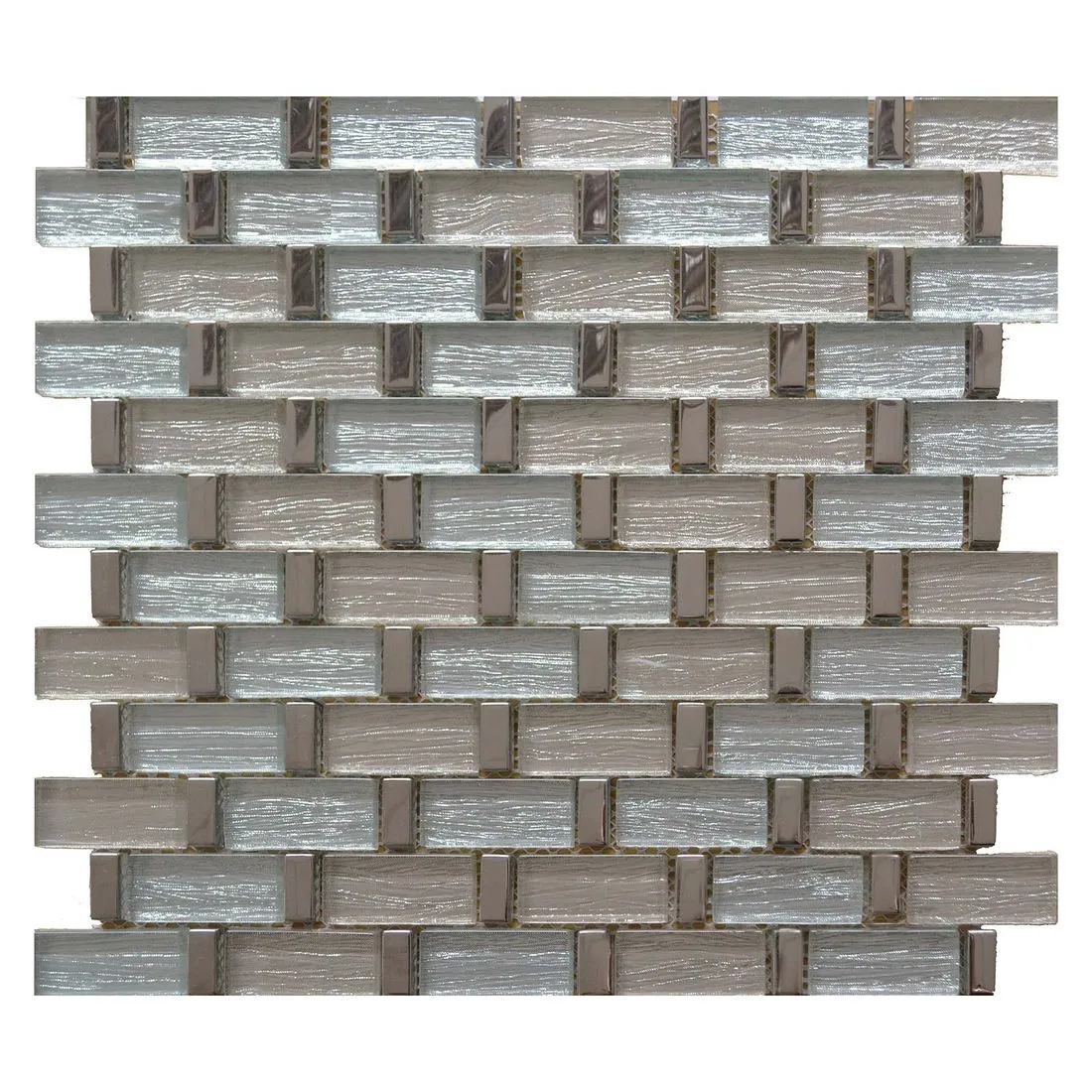 Capella Mosaic Tile Silver 300 X 300Mm Sheet