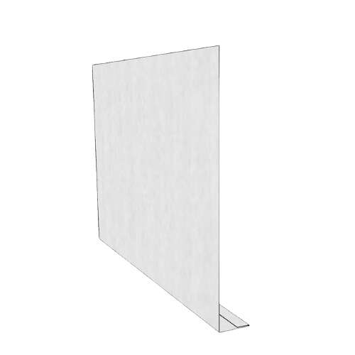Zinc Fascia L Profile Length - 300mm x 25mm x 2.4mtr