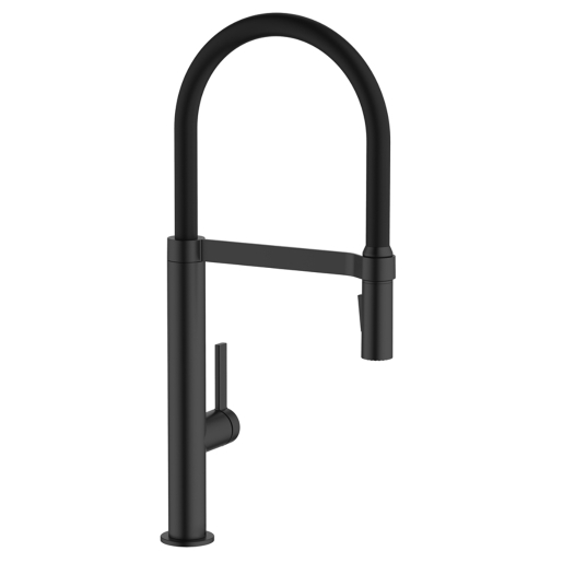Abode ACT3075 Carbon Single Lever Tap Professional Spray Matt Black