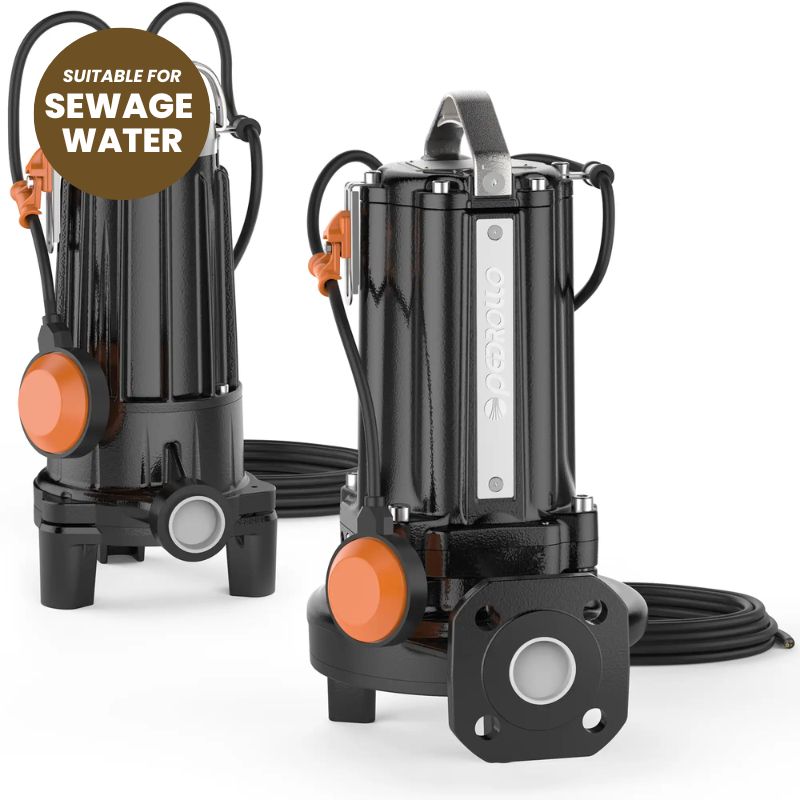 Pedrollo Tritus Cast Iron Submersible Sewage Grinder Pump (Single-Phase) | 2302270