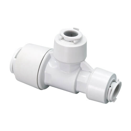 FloPlast Flofit+ Push Fit Reducing Tee - 15mm x 10mm x 10mm