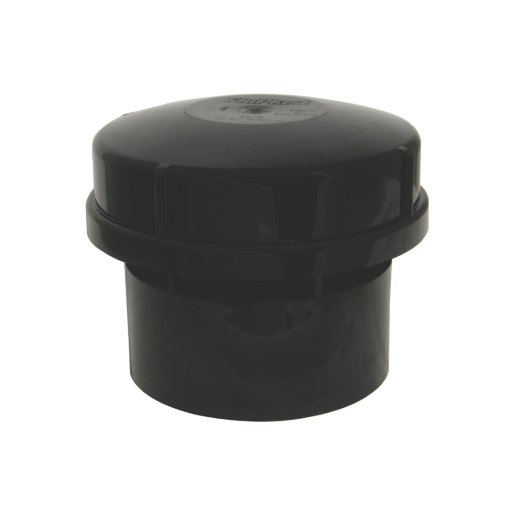 4TRADE AV110 Solvent Weld Air Admittance Valve Black