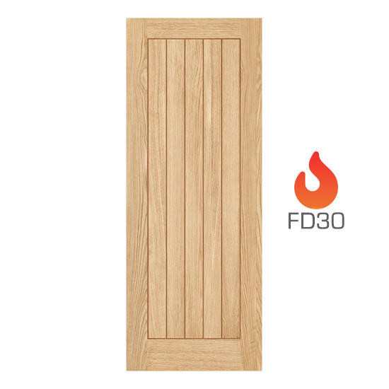 Belize Pre-finished Oak Internal FD30 Fire Door